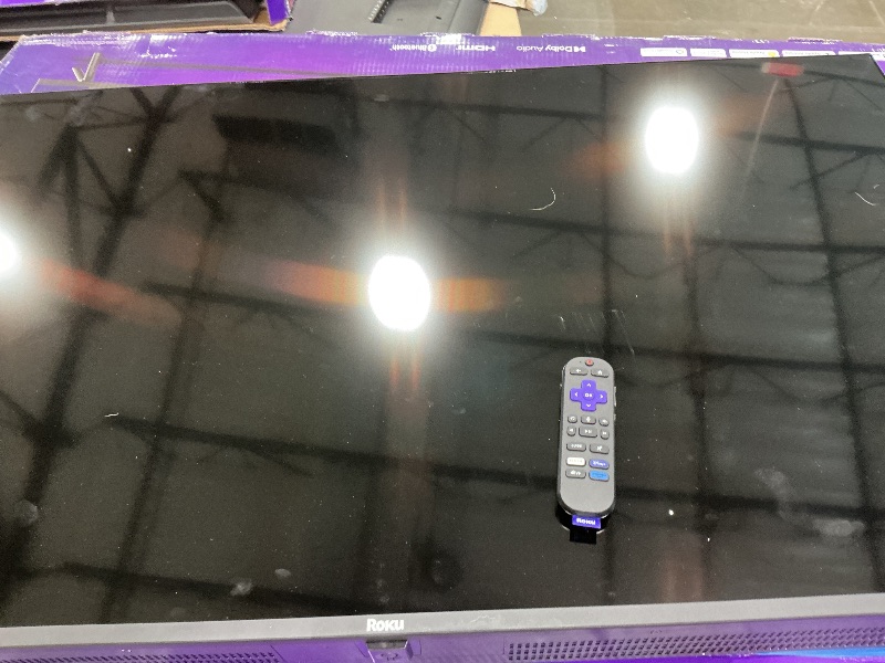 Photo 1 of **MAJOR DAMAGE**
Roku Smart TV – 50-Inch Select Series, 4K HDR TV – RokuTV with Enhanced Voice Remote – Flat Screen LED Television with Wi-Fi for Streaming Live Local News, Sports, Family Entertainment