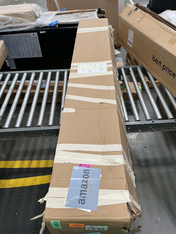 Photo 1 of ***FINAL SALE/NO RETURN, SOLD AS PARTS***
Amazon Basics Smart Box Spring Bed Base, 9-Inch Height Sturdy Mattress Foundation, Strong Metal Support, Tool-Free Easy Assembly, King, 79"L x 75.5"W x 9"H, White