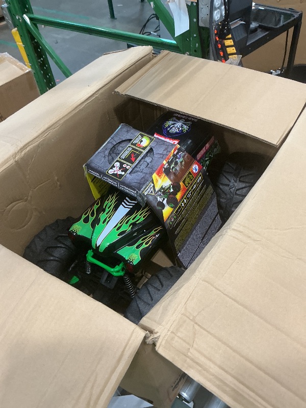 Photo 1 of **AS IS, FINAL SALE** Monster Jam, Official Mega Grave Digger All-Terrain Remote Control Monster Truck, Over 2 Ft. Tall, 1:6 Scale, Kids Toys for Boys and Girls Ages 4 and Up
