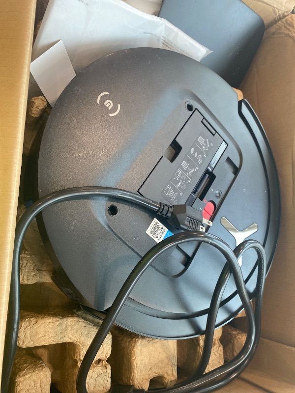 Photo 1 of **DIRTY** ECOVACS DEEBOT T80 Omni Robot Vacuum and Mop, Instant Self-Cleaning OZMO Roller Mop, TruEdge Deep Cleaning, AI Navigation, 18,000Pa Suction and ZeroTangle 3.0 for Pets and Carpets