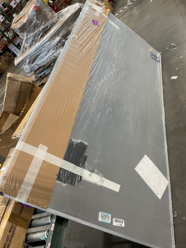 Photo 1 of **MAJOR DAMAGE**
VIZ-PRO Dry Erase Board/Magnetic Whiteboard, 96 x 48 Inches, Large Wall Mounted Board for School Office and Home 8' x 4'