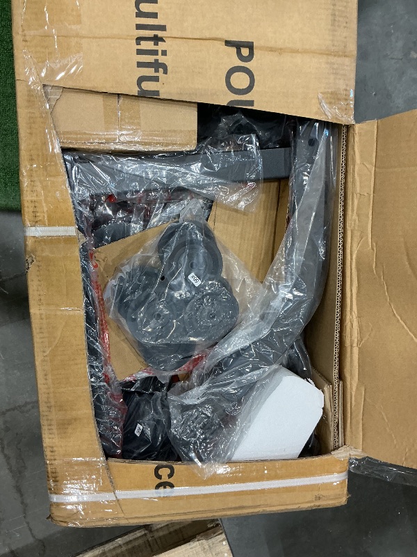 Photo 1 of *PARTIAL SET*
GARVEE Home Gym Machine, Multifunctional Full Body Workout Equipment with Pulley System,Leg Press Support for Strength Training, Workout Station Suit for 1“&2” Holes of Weight Plates (Not Includ), Red&Black
21 reviews
Sale price
$