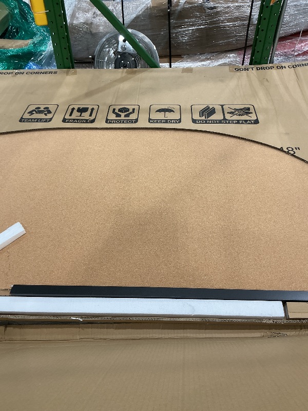 Photo 1 of **MAJOR DAMAGE**
INNOVART Extra Large Cork Bulletin Board 72" X 48" with 40 Push Pins, Corkboard with Natural Wood Frame, Notice Board for Wall, Wall Mount Framed Pin Board for Home, Office, School