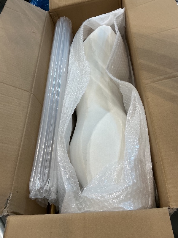 Photo 1 of *MISSING PARTS - See Clerk Notes*
Female Mannequin Dress Form Torso, 47"-83" Height Adjustable Display Mannequin Body with Metal Stand, Retro Manikin for Sewing Clothing Jewelry Market Shop (White, A)