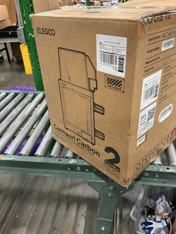 Photo 1 of *** DOES NOT FUNCTION *** ** SOLD FOR PARTS*** ELEGOO Centauri Carbon 2 Combo Multi Color 3D Printer, CoreXY 500mm/s High Speed Multicolor Printing with Canvas, 1-Click Full Auto Leveling and 350°C High-Temp Nozzle, 256x256x256mm Build Volume