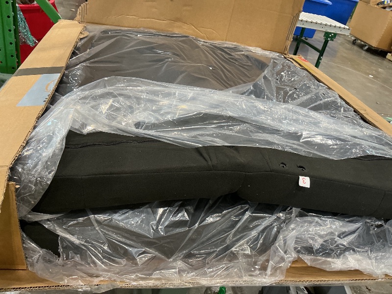 Photo 1 of ***PARTIAL SET*** COMHOMA 72?Futon Sofa Bed,Modern Convertible Sleeper Sofa, Fabric Futon Couch with Multi-Position Backrest for Living Room Furniture (Black)