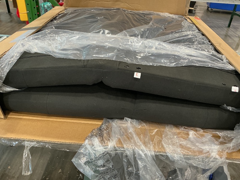 Photo 1 of ***PARTIAL SET*** COMHOMA 72?Futon Sofa Bed,Modern Convertible Sleeper Sofa, Fabric Futon Couch with Multi-Position Backrest for Living Room Furniture (Black)