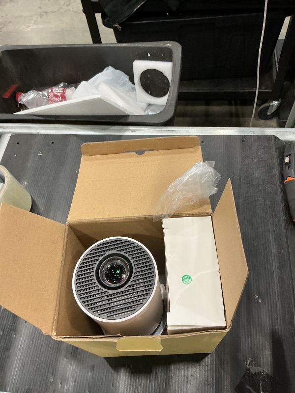 Photo 1 of [Built-in Apps & 2026 Upgraded] Mini Projector with WiFi 6 and Bluetooth 5.4 Support 4K 1080P Auto Keystone 180° Rotatable Projector Portable