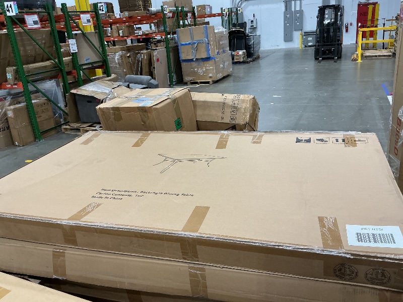 Photo 1 of *UNTESTED*
Sophia & William Outdoor Table, Rectangular Patio Table for 6, Large Patio Dining Table with Faux Wood Tabletop and Metal Steel Frame, Outdoor Dining Table with 1.6"-2" Adjustable Umbrella Hole