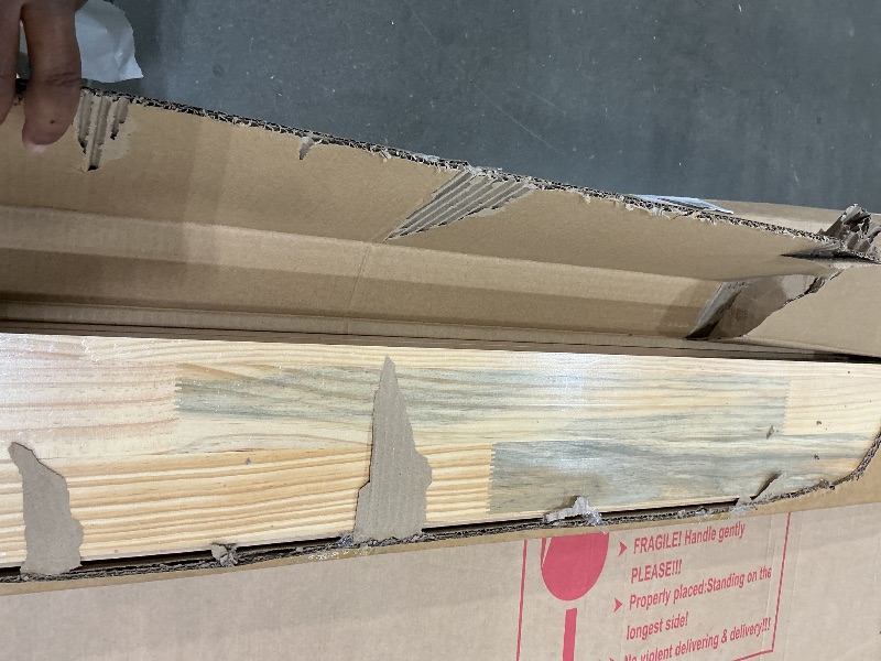Photo 1 of ***DIFFRENT COLOR FROM STOCK, VIEW ALL IMAGES*** rt3d 4-Piece Wood Slat Acoustic Panels for Stylish Decor and Noise Reduction, 3D Textured Panel for Ceiling and Wall, Walnut