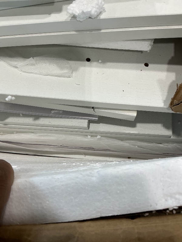 Photo 1 of *UNTESTED*
Shintenchi Kitchen Pantry Storage Cabinet, Freestanding Buffet Cabinet with Microwave Stand & 4 Door Shelves, Kitchen Hutch with Doors, Adjustable Shelves and Wine Rack, White