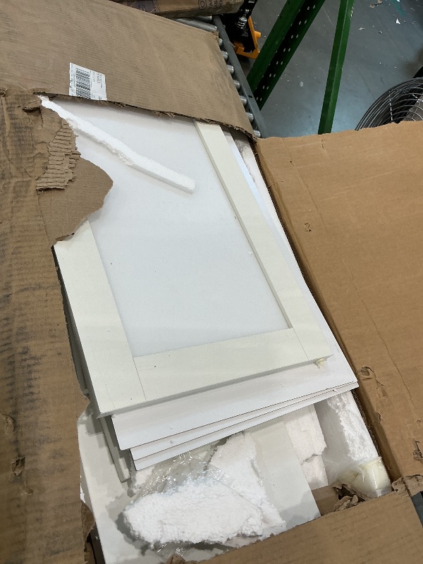 Photo 1 of *UNTESTED*
Shintenchi Kitchen Pantry Storage Cabinet, Freestanding Buffet Cabinet with Microwave Stand & 4 Door Shelves, Kitchen Hutch with Doors, Adjustable Shelves and Wine Rack, White