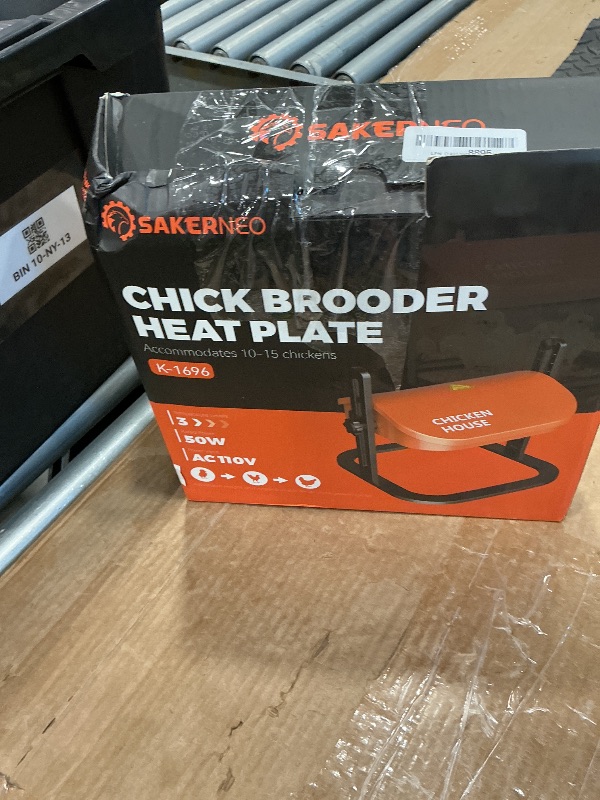 Photo 1 of *MISSING PARTS - See Clerk Notes*
SakerNeo 10'' x 10'' Brooder Plate for Chicks, Upgraded 50W Power with 3-Level Temp(97-117-137°F), Adjustable Height & Angle, 6.7FT Long Cables, Chick Heat Plate for Chick Pourltry & Brooder Box