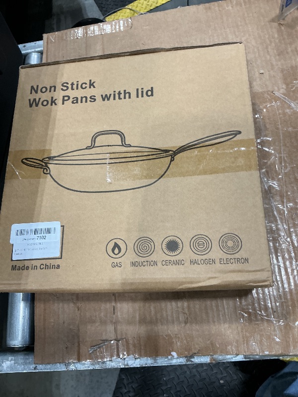 View 2 of **MISSED PARTS**
XOHUYD Wok Pan, 13-Inch Stainless Steel Woks & Stir-Fry Pans Nonstick, Wok Pan with Lid for Induction, Electric, Gas, Halogen, All Stoves, Professional PFOA Free Cookware, Dishwasher & Fast Heat