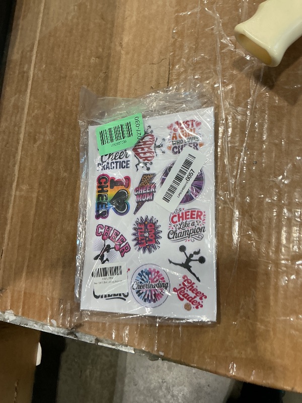 Photo 1 of 100PCS Cheer Stickers – Cheerleading Vinyl Waterproof Decals for Squad Spirit, Laptop, Water Bottles, Scrapbooking, Journals, Perfect Cheerleader Gifts and Daily Decoration
