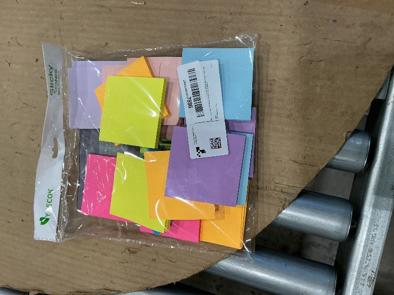 Photo 1 of (18 Pads) Sticky Notes 3x3 inch, Self-Stick Pads Bright Colors Sticky Note, Recyclable, Easy to Post for Home, Office, Notebook