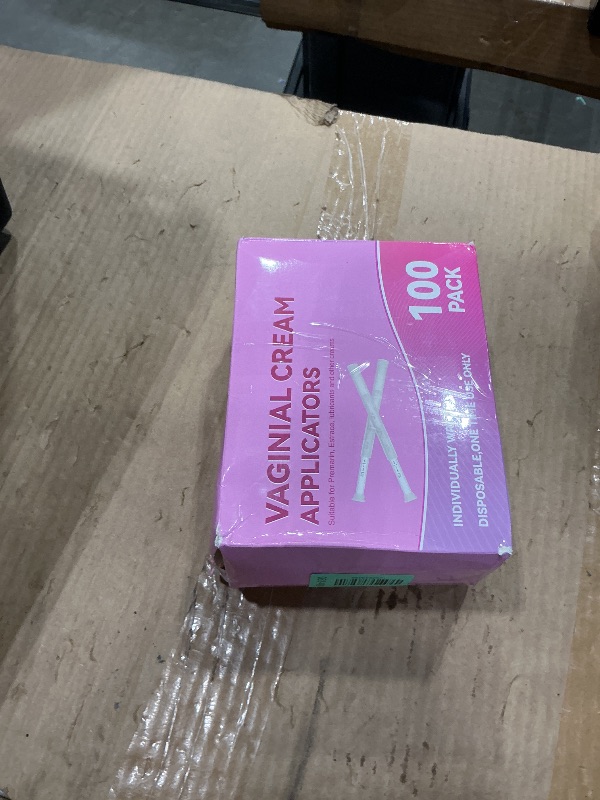Photo 1 of 100 PACK Disposable Vaginal Suppository Applicator for Women, Fits Most Lubricants Creams Gels Pills Tablet Suppositories, Threaded End, Soft & Small Tip, with Dosage Markings, Individually Wrapped