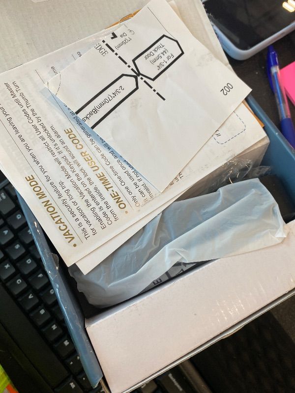 Photo 1 of *MINOR DAMAGE - USED*
TEEHO TE001 Keyless Entry Door Lock with Keypad - Smart Deadbolt Lock for Front Door with 2 Keys - Auto Lock - Easy Installation - Matte Black