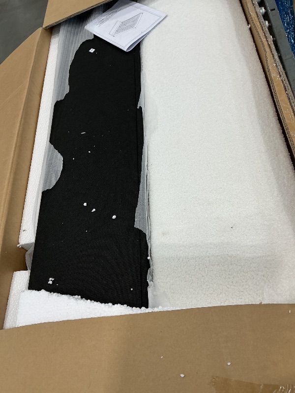 Photo 1 of **MISSED PARTS**
Merax Boucle King Bed, Upholstered Bed Frame and Headboard, Platform Bedframe, No Box Spring Required, Easy Assembly, White