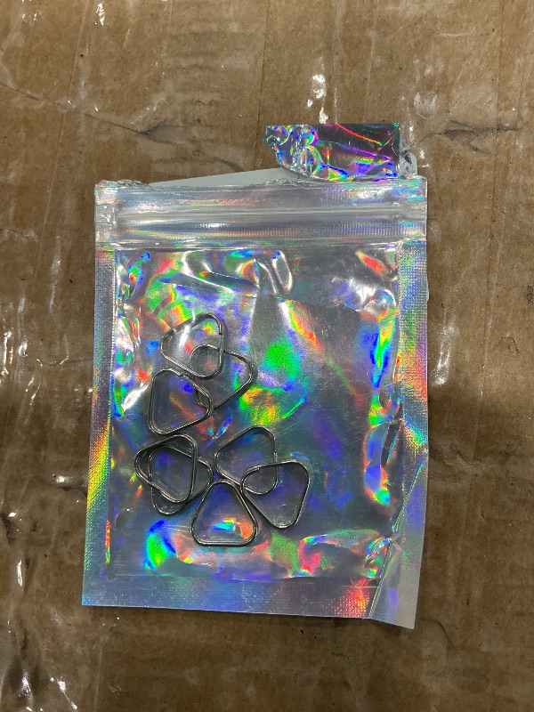 Photo 1 of 10 Pcs Stainless Steel Triangle Split Ring– Heavy-Duty Camera Strap Hook, Belt Lug Ring for Lanyard, Keychain, and Shoulder Strap Accessories