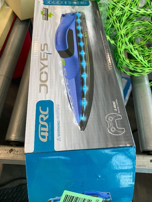 Photo 1 of *MISSING PARTS - See Clerk Notes*
4DRC S7 RC Boat for Adults & Kids, High-Speed at 30KMH with 7 Mode LED Lights, Remote Control Boat for Pools and Lakes, 2 Rechargeable Batteries, Ideal Water Play Toy Gift for Boys & Girls