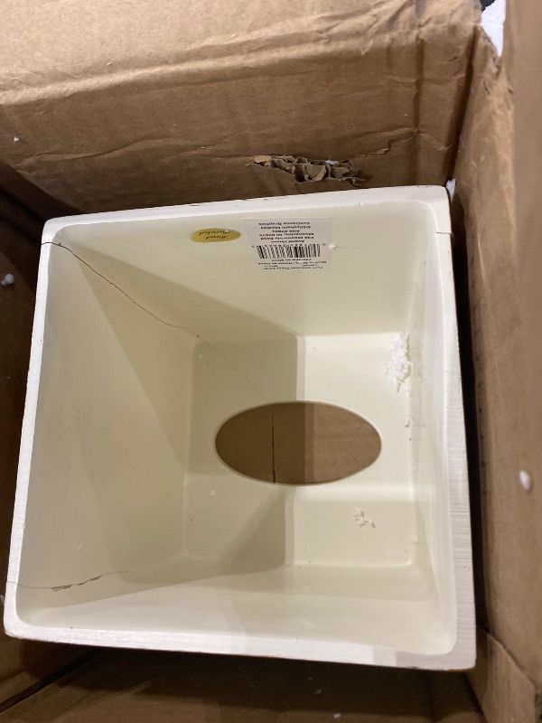 Photo 1 of ***CRACKS*** Avanti Linens - Tissue Box Cover, Hand Painted Resin, Countertop Accessories, Chic Bathroom Decor (Paris Botanique Collection)