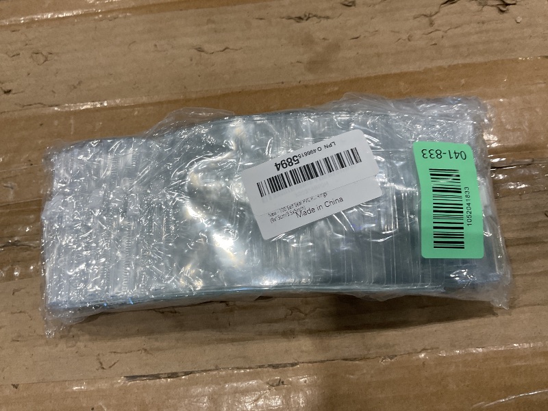 Photo 1 of 100 Self Seal PVC Pack Zipper Lock Bags,Clear Jewelry Anti Oxidation Bag Clarity Tarnish Prevention,Small Sealed Bag,Resealable packaging or Storage of Jewelry, Earrings and Rings (9x13cm/3.5x5inch)