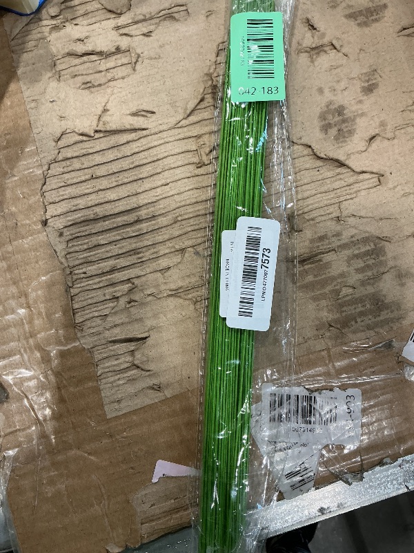 Photo 1 of 100 Pcs 14 Inch 18 Gauge Floral Stems Wire,Green Flower Paper Wrapped Wires,DIY Crafting Floral Stem for Artificial Flowers Arrangements,Bouquets Flower Making Supplies