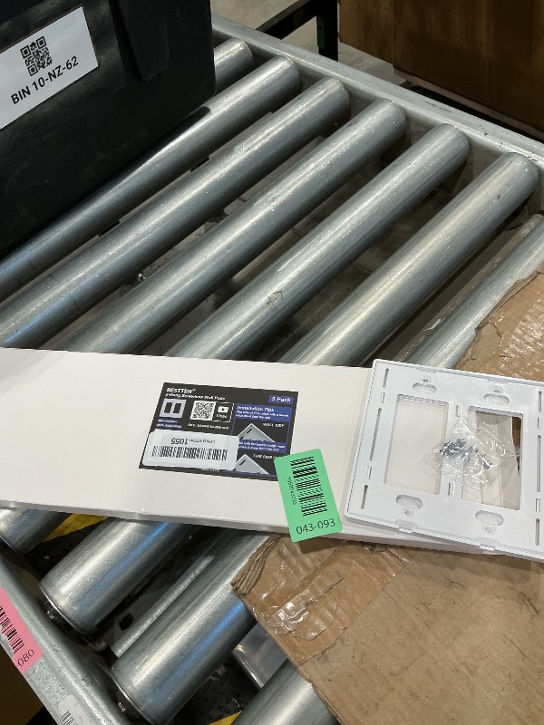 Photo 1 of (5 Pack) BESTTEN USWP6 Matte Snow White Screwless Decorator Wall Plate, 2-Gang Outlet Cover, Decor Switch Face Plate, H4.69” x W4.73”