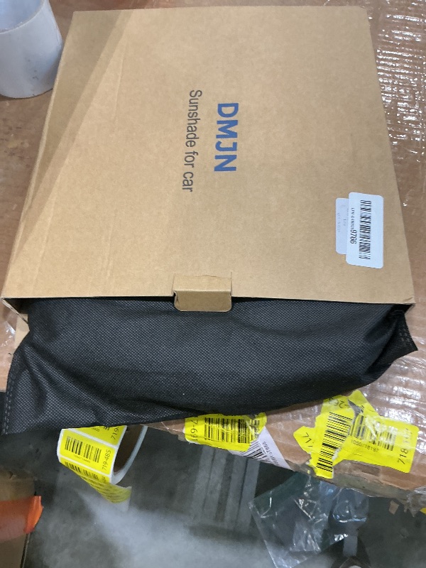 Photo 1 of [Upgrade] DMJN Windshield Sun Shade Car, [100% Sun Bolck & UV Reflective] Keep Car Cool & Interior Protection Sunshade, Flexible & Durable Sun Visor Universal Fit Medium