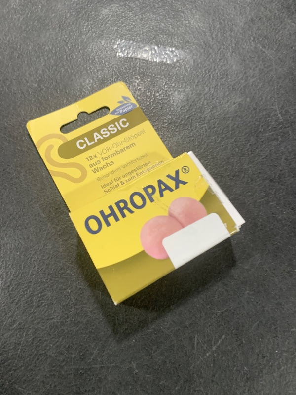 Photo 1 of Ohropax Reusable Wax/Cotton Ear Plugs (12 Plugs Total) - Ear Plugs for Sleeping Noise Cancelling, Swimming, Shooting Ear Protection, and a snoring Solution