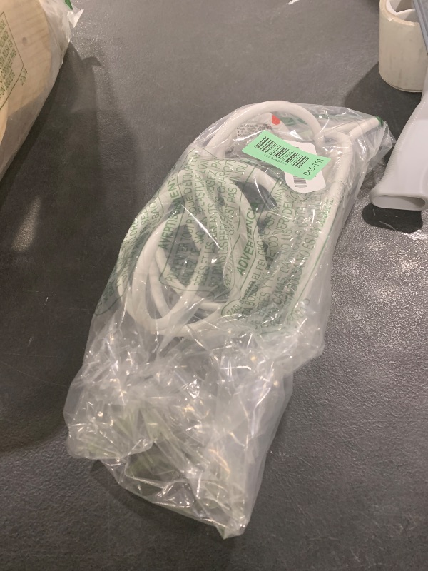Photo 1 of Outdoor Extension Cord Waterproof 10 Ft, White, Indoor, Outdoor Power Cord, Heavy Duty 16/3, Single Outlet, UL Listed, 3-Prong, Grounded Outlet, Extension Wire.