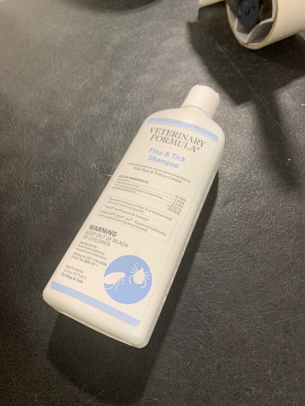 Photo 1 of Veterinary Formula Flea and Tick Shampoo for Dogs and Cats, 16 oz