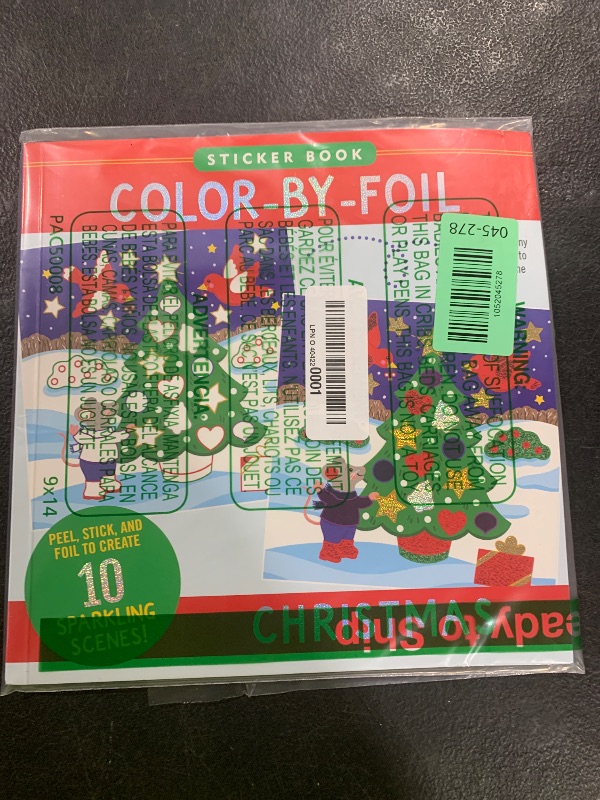 Photo 1 of book, color by foil activity