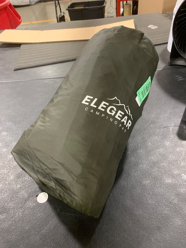 Photo 1 of Elegear Double Sleeping Pad for Camping, 4.7" Ultra-Thick Self Inflating Camping Pad 2 Person with Pillow Built-in Foot Pump, Portable Camping Sleeping Mat for Backpacking Hiking Tent(Army Green Full)