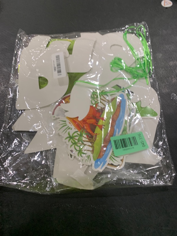 Photo 1 of Dinosaur Birthday Decorations - Three Rex Birthday Decorations Boy Dinosaur Banner Three Rex Banner