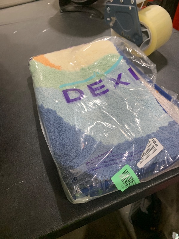 Photo 1 of DEXI Bathroom Rug Washable, 17x30 Non Slip Bath Mat Absorbent, Soft Plush Microfiber Bathmat Quick Dry for Shower Floor, Colorful