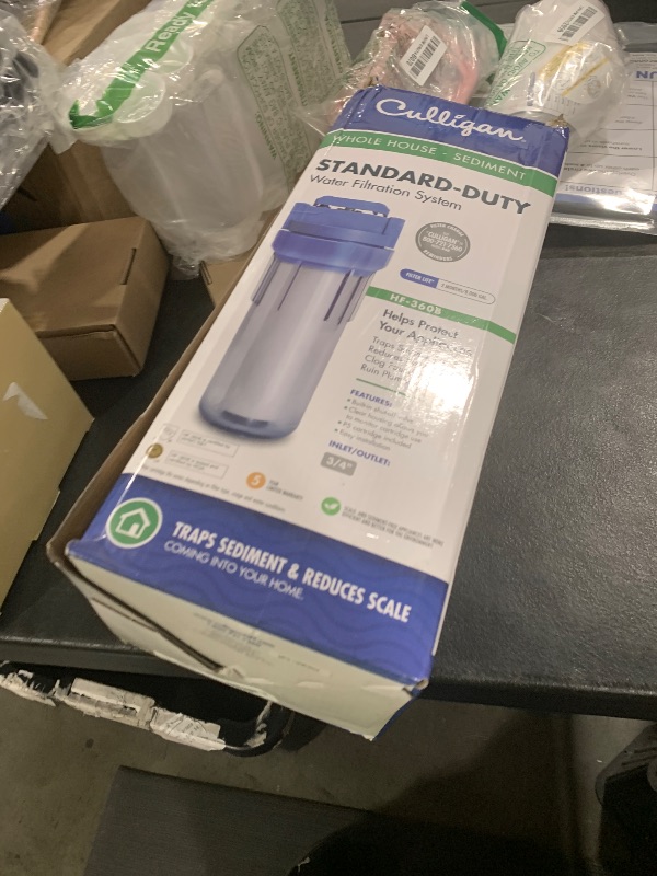 Photo 1 of Culligan HF-360A Standard Duty 3/4" Inlet/Outlet Whole House Filtration System, Clear