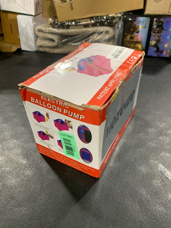 Photo 1 of NuLink Balloon Pump Electric Portable Dual Nozzle Air Pump for Balloons Blower Pump Inflator for Decoration, Birthday Party [110V~120V, 600W, Purple]