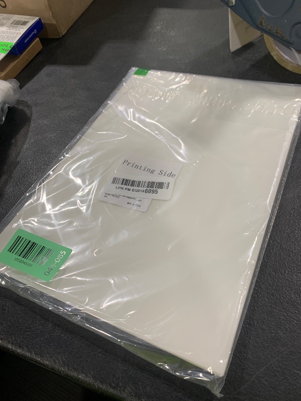 Photo 1 of ZEHRAI 100 Sheets DTF Transfer Film 8.5" x 11" Double Sided Matte, Clear Cold Peel, Direct to Film Heat Transfer Film for All Fabric and Colors T-Shirts Textile