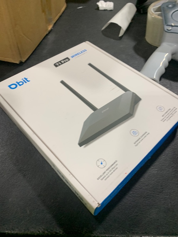 Photo 1 of Dbit N300 Easy Setup Wireless Wi-Fi Router Smart Home Internet Router - 2 x High Power Antennas, 4 x Fast Ethernet Ports, Supports Wireless Repeater, WISP Mode (T1 Pro)