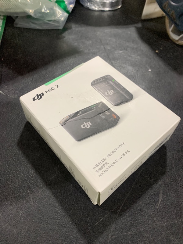 Photo 1 of DJI Mic 2 (1 TX + 1 RX), Wireless Microphone with Intelligent Noise Cancelling, 32-bit Float Internal Recording, Optimized Sound, 250m (820 ft.) Range, Microphone for iPhone, Android, Camera, Vlogs