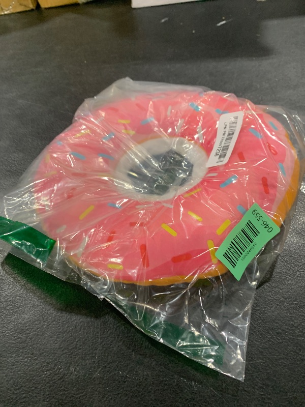 Photo 1 of Seyezo Cat Cone Soft Collar, Adjustable Cat Recovery Collars Kitten Cones to Stop Licking, Cute Donut Neck Collar After Surgery, Elizabethan Kittens Protective Cones After Spay (Donut Pink, Medium)