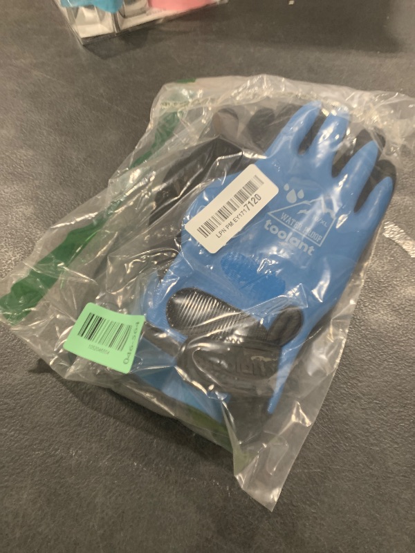 Photo 1 of 100% Waterproof Gloves for Men and Women, Winter Work Gloves for Cold Weather, Touchsreen, Thermal Gloves for Freezer Work, Fishing and Gardening, With Grip, Blue, X-Large