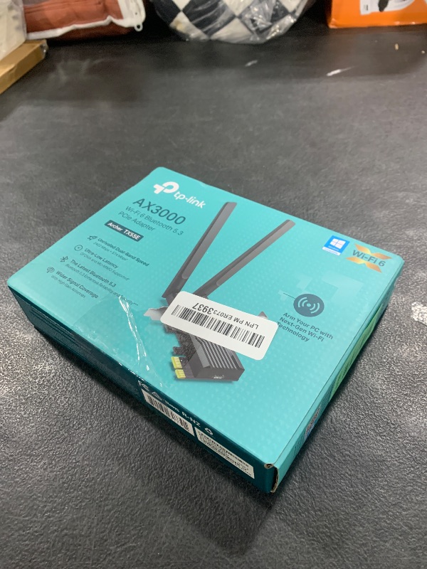 Photo 1 of TP-Link WiFi 6 PCIe WiFi Card for Desktop PC AX3000 (Archer TX55E), Bluetooth 5.2, WPA3, 802.11ax Dual Band Wireless Adapter with MU-MIMO, Ultra-Low Latency, Supports Windows 11, 10 (64bit) Only