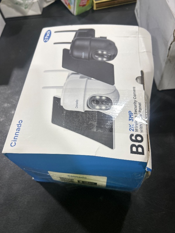 Photo 1 of 2K Cameras for Home Security-2.4G WiFi Outdoor Camera Wireless Solar/Battery Powered with solar panel, 360° Viewing, AI Human Detection, Color Night Vision, with SD Storage, Works with Alexa(2 Pack)