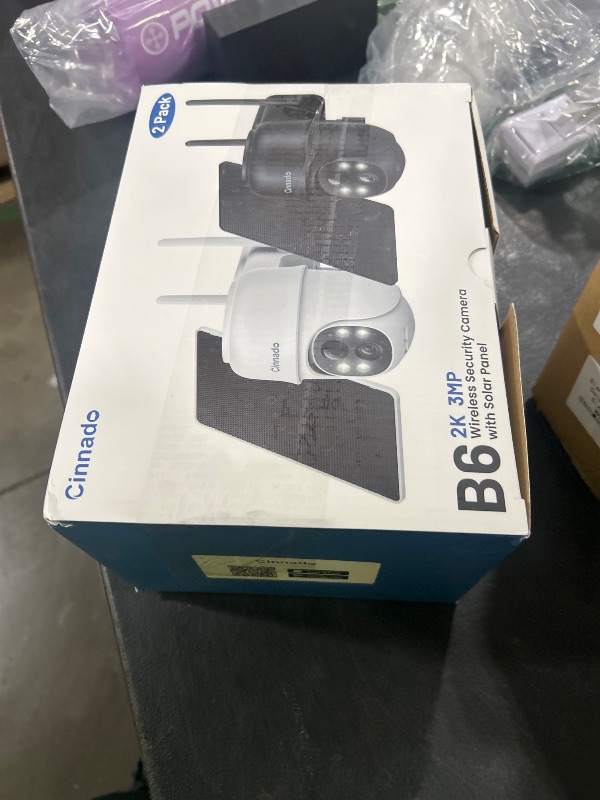 Photo 1 of 2K Cameras for Home Security-2.4G WiFi Outdoor Camera Wireless Solar/Battery Powered with solar panel, 360° Viewing, AI Human Detection, Color Night Vision, with SD Storage, Works with Alexa(2 Pack)