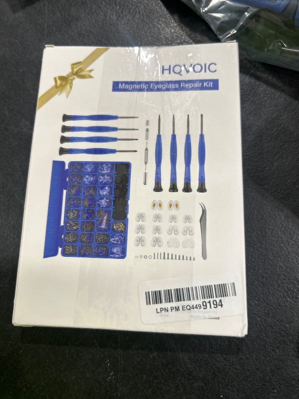 Photo 1 of Upgrade Version Magnetic Eye Glass Repairing Kit, Eyeglass Repair Tool Kit with Compact Screw Box Include Nose Pads, Precision Screwdriver Set, Screws, Tweezer for Eyeglass, Sunglass, Spectacles Watch