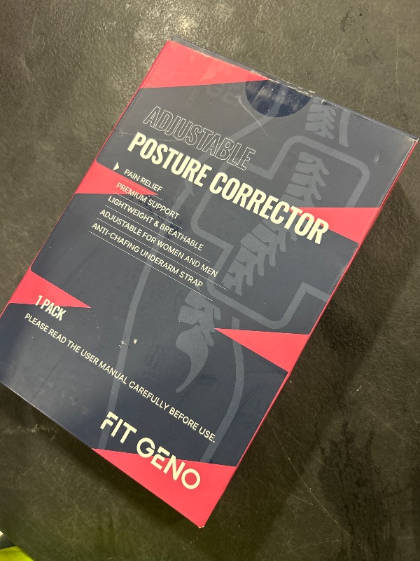Photo 1 of Fit Geno Posture Corrector for Women Invisilite: Invisible Lightweight Back Brace for Neck Shoulder & Upper Back Pain Relief - Improve Posture Correct Hunchback Slouching Under Clothes Small