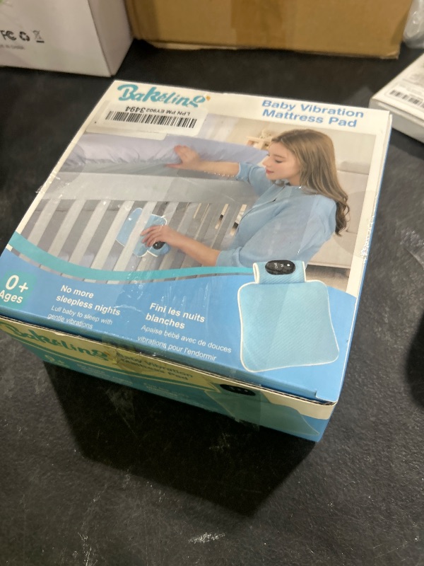Photo 1 of Baby Vibrating Sleep Soother, Baby Sleep Aid, Newborn Soothers for Help Sleeping, 3 Adjustable Vibration Modes, 90 Min Timer, Newborn Vibrations Mattress Pad for Home & Travel, Use for Crib & Stroller